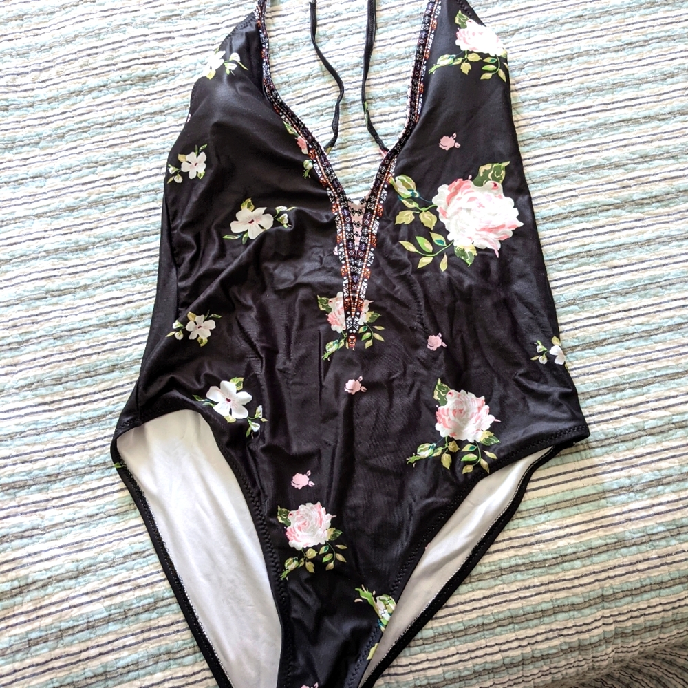 Floral bathing suit